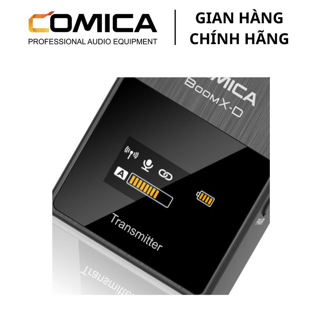 COMICA BOOMX-D D1 / D2 - Mic Thu Âm Không Dây Cho Điện Thoại & Máy Ảnh - Hàng Chính Hãng / Bảo Hành 12 Tháng