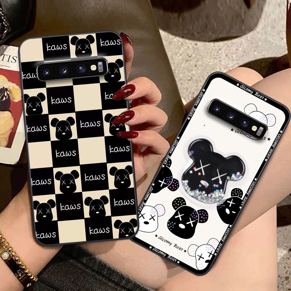 Ốp lưng Samsung S10 / S10 5G / S10 Plus / S10+ / S10e trái tim họa tiết caro, mikey họa tiết beabrick kaws cute