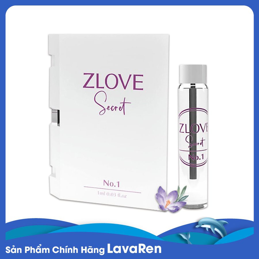 Nước hoa vùng kín ZLOVE Secret 1ml  dành cho các quý cô đẳng cấp với hương thơm 3 tầng dịu dàng say đắm