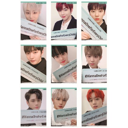 LOMO CARD 54 ảnh WANNA ONE update Twitter 2