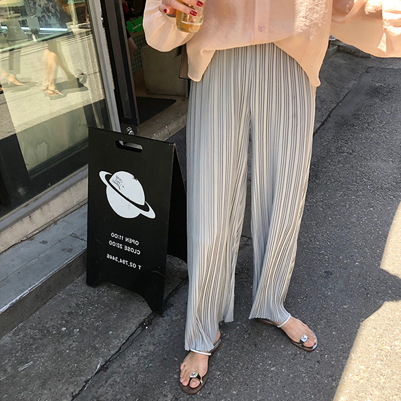 Quần Dài Ống Rộng Lưng Cao Phong Cách Hàn Quốc 3 Màu Lựa Chọn Cho Nữ | BigBuy360 - bigbuy360.vn