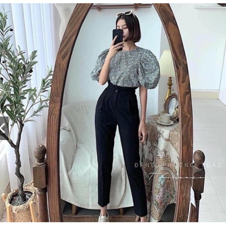 Quần tây cạp bèo,KINA, quần baggy cạp xếp ly bèo KINA có thêm size lớn 3XL 4XL 5XL 6XL