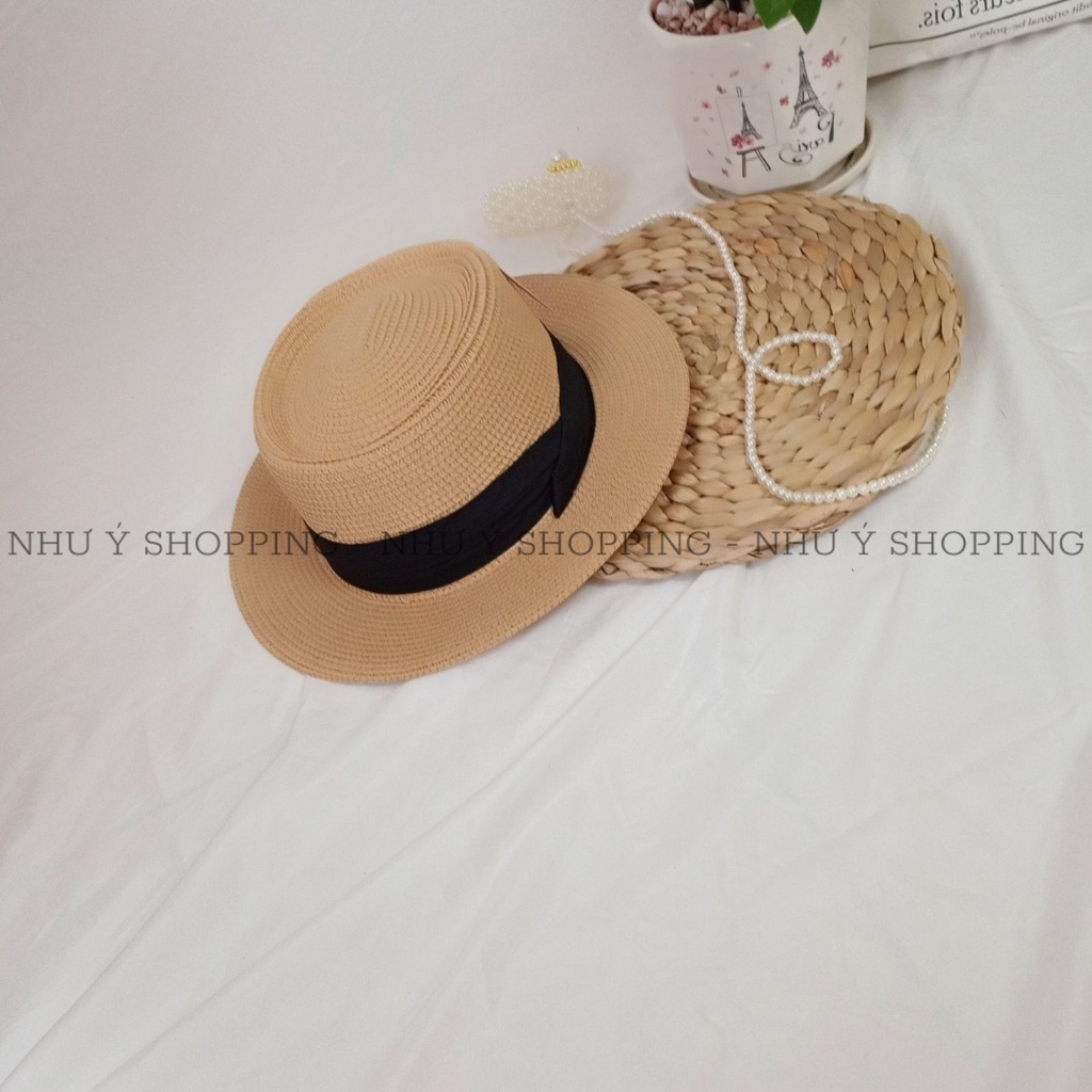 Mũ cói nữ vành nhỏ tự nhiên cói VN đóng gói hộp to không bị hỏng form nón đi biển dạo phố-muvientrangVN