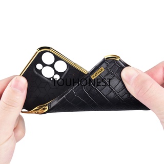 Ốp Lưng Điện Thoại Mềm Dành Cho Casing For iPhone 14 Pro Max Case For iPhone 7 Plus Case For iPhone 8 Plus Case For iPhone SEE Crocodile Pattern Soft Leather Ring Phone Case