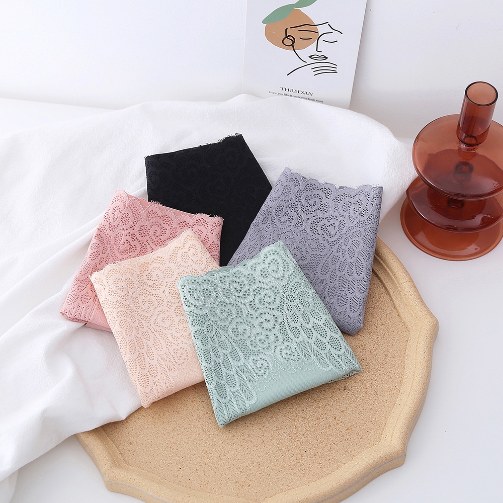 Quần Lót Cotton Lụa Lạnh Phối Ren Không Đường May Màu Sắc Đơn Giản Quyến Rũ Dành Cho Nữ | BigBuy360 - bigbuy360.vn