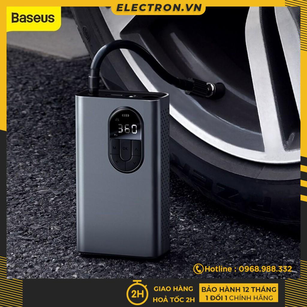 Máy bơm lốp xe hơi Baseus Energy Source Inflator Wireless Intelligent Air Pump(Pin sạc 2400mAh, theo dõi áp suất, 5-150)