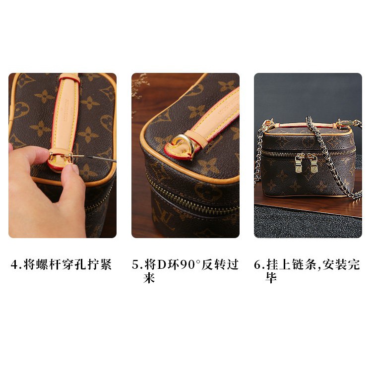 Phù Hợp Dây Đeo Túi Xách lv Bằng Lụa nano Thiết Kế Hình Chữ D