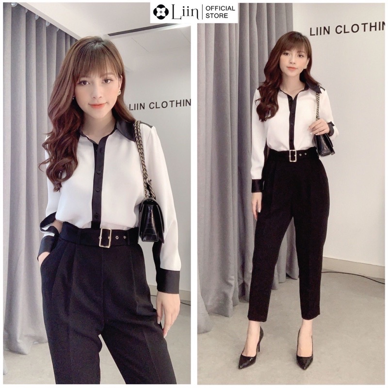 Thanh lý áo sơ mi size S cao cấp chất lụa đẹp Liin Clothing