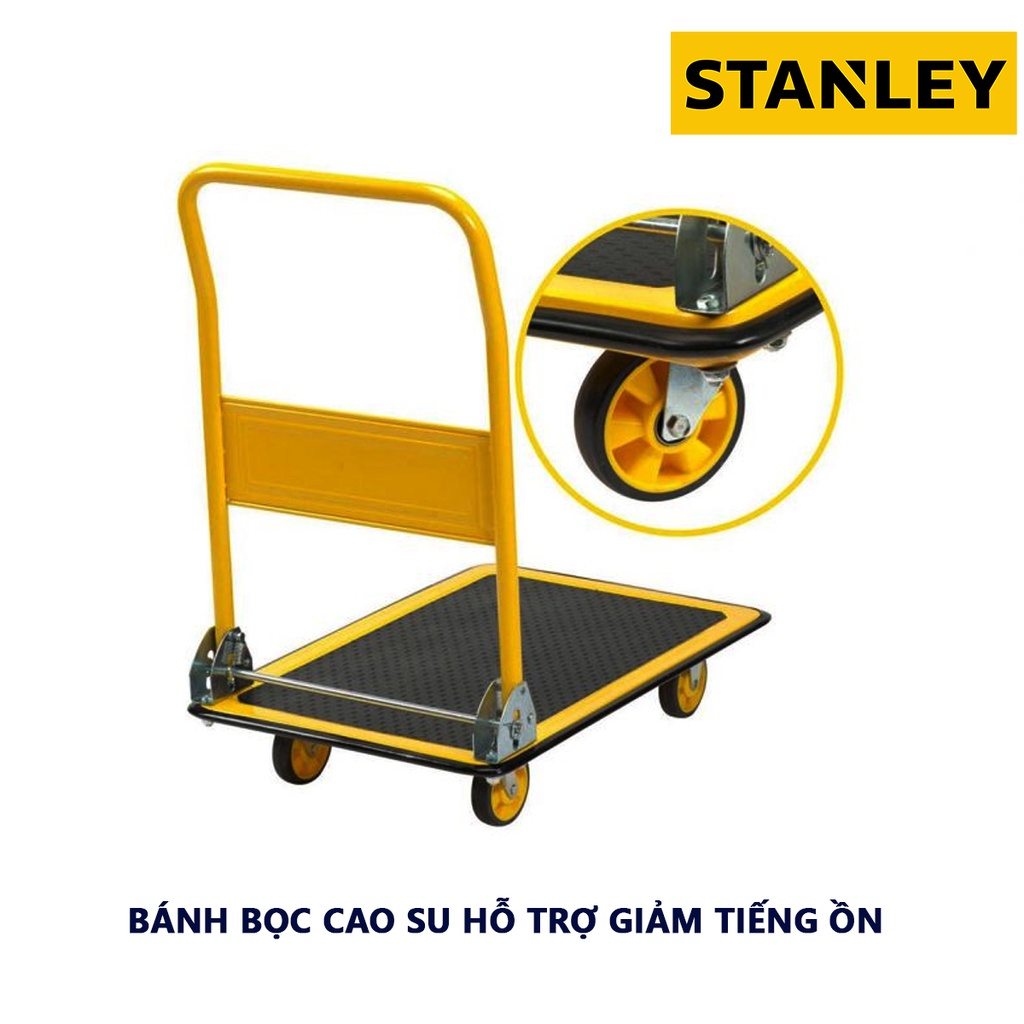 Xe đẩy hàng 4 bánh Stanley SXWTD-PC527 Tải trọng 150kg hỗ trợ vận chuyển hàng hóa nặng, cồng kềnh - chính hãng - xsafe