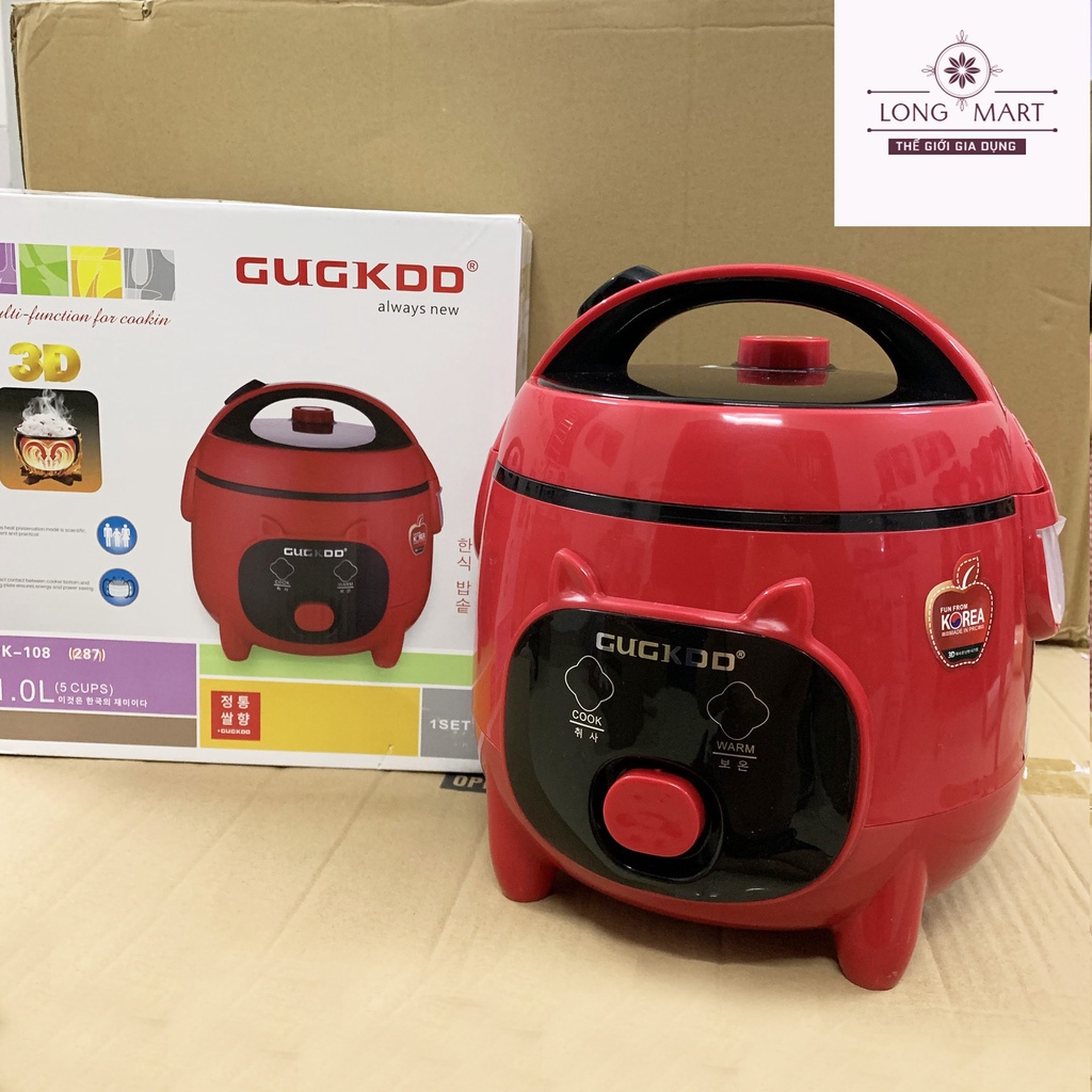 Nồi cơm điện CUCKOO GK-108 Dung tích 1L, Kiểu dáng sang trọng, Bảo Hành 12 Tháng
