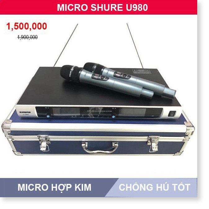 Micro không dây Shure U980 cao cấp