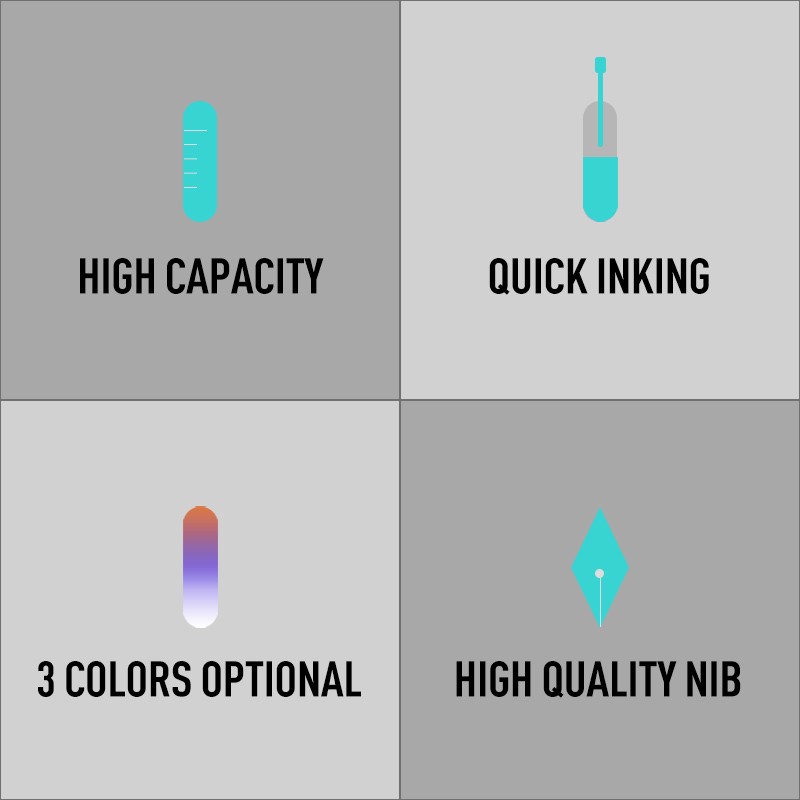 Bút máy hút mực Bn Wing Sung 3013 cao cấp tiện lợi