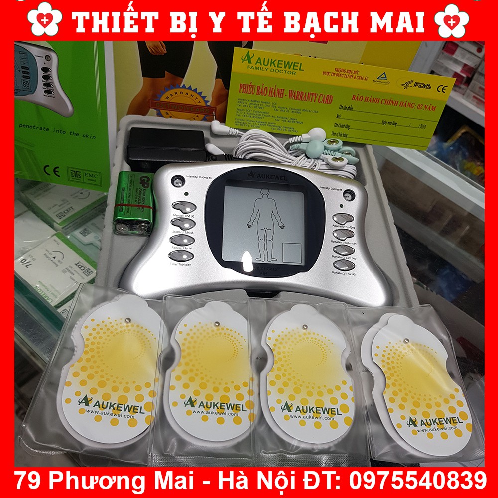 Máy Massage Xung Điện Trị Liệu Aukewell Doctor Care Vip 8 Miếng Dán [Bảo Hành 05 Năm]