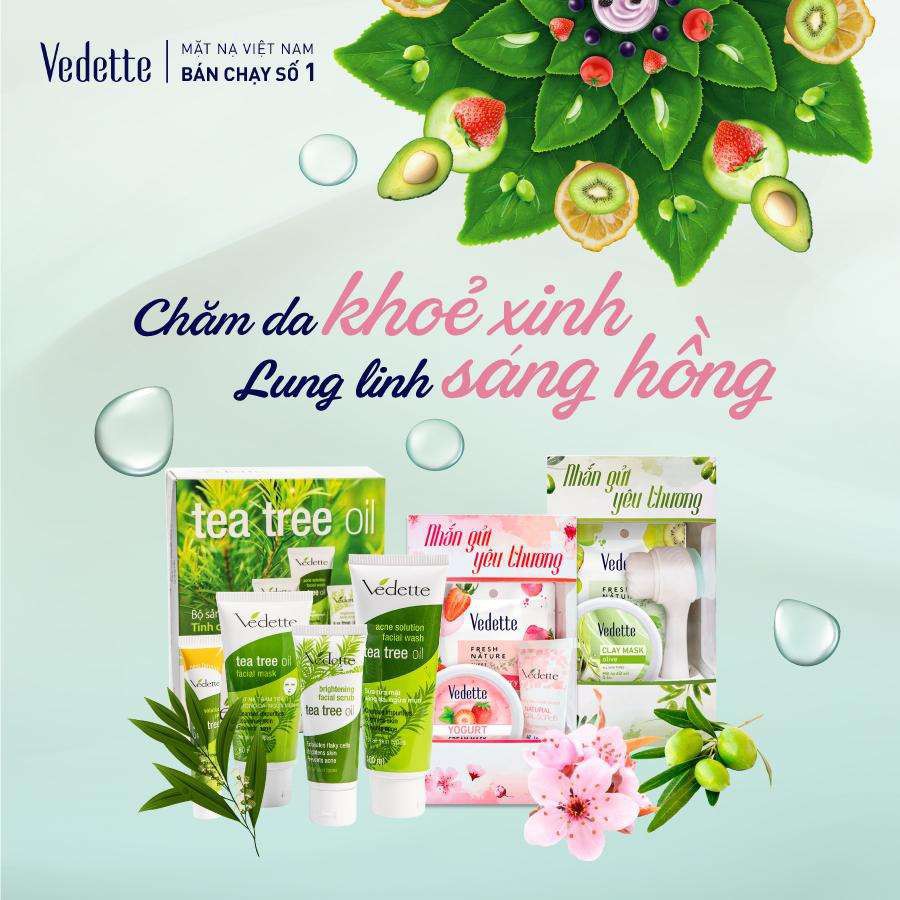 🥭 SỮA DƯỠNG SÁNG DA VÀ TẨY TẾ BÀO CHẾT HOA ANH ĐÀO 45ml VEDETTE