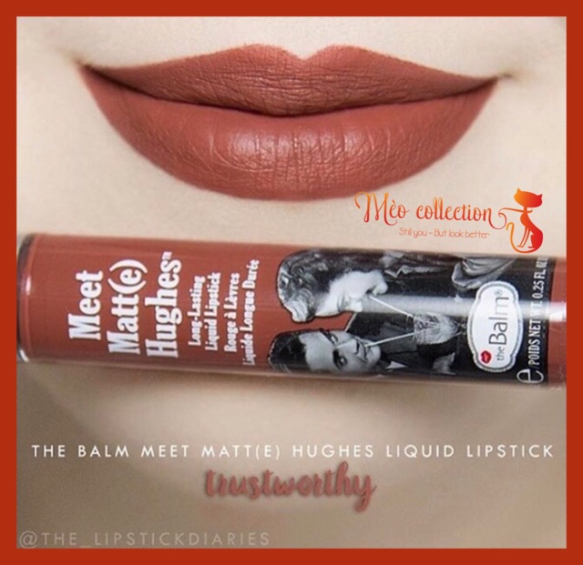 Son kem lì The Balm Meet Matte Hughes màu Trustworthy, Charming