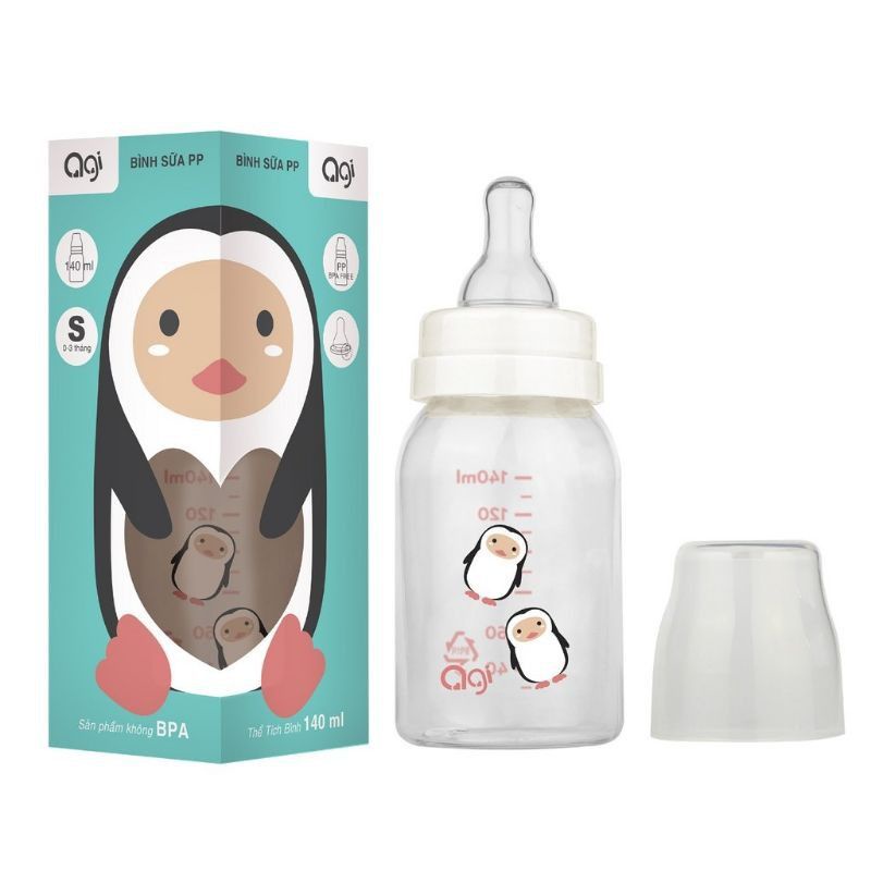 Bình Sữa Agi Premium 60ML/ 140ML/ 250ML - Bình Sữa Cho Bé