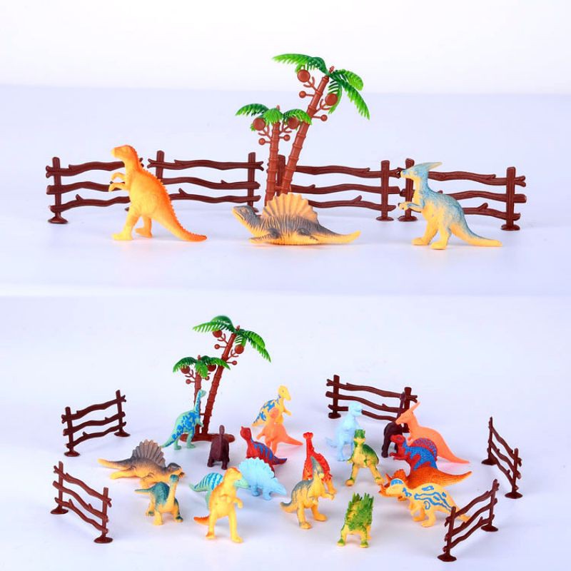 Túi khủng long hoạ tiết 20con+cây +hàng rào