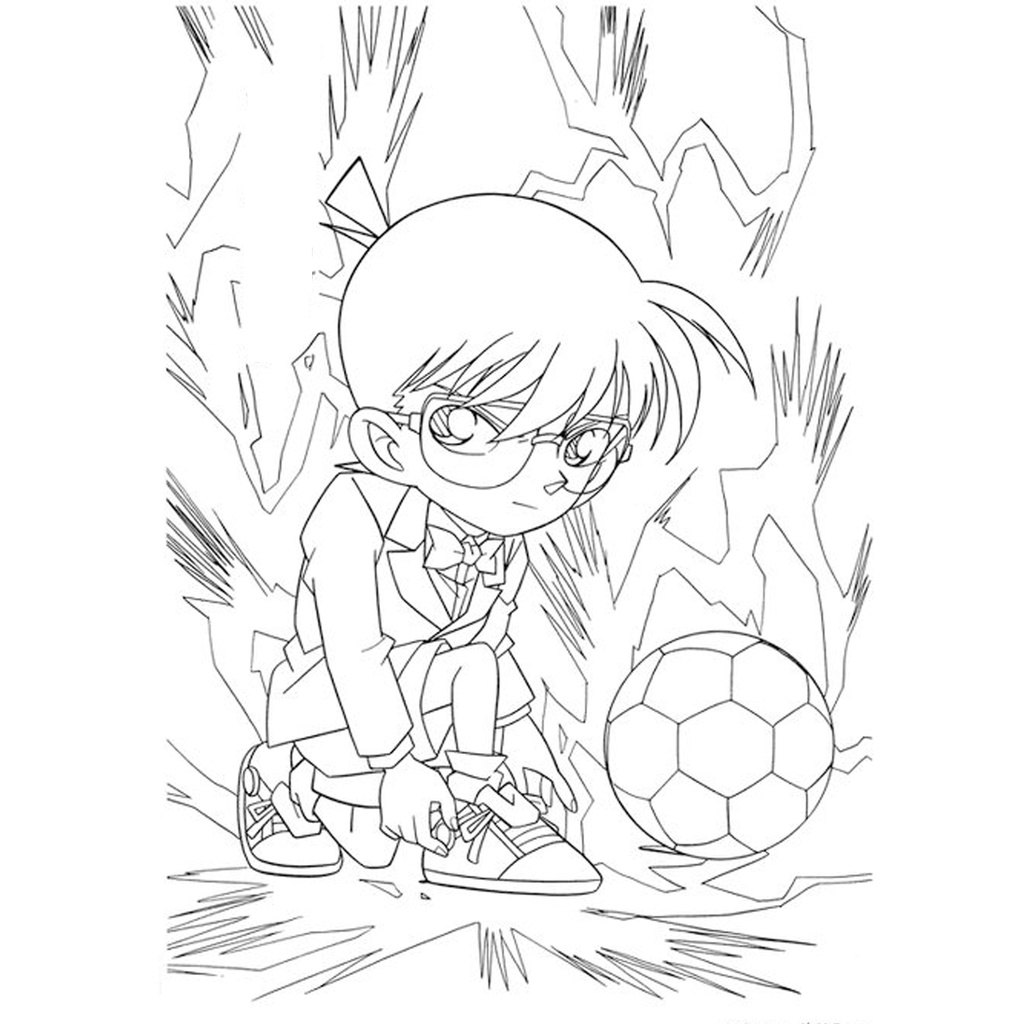 Bộ Tranh tô màu, màu nước CONAN cho bé tập sáng tạo