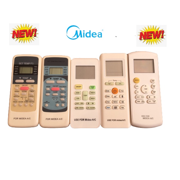 Remote Điều Khiển điều hòa Midea tất cả các loại,remote điều hòa Midea,Khiển từ xa máy lạnh Midea