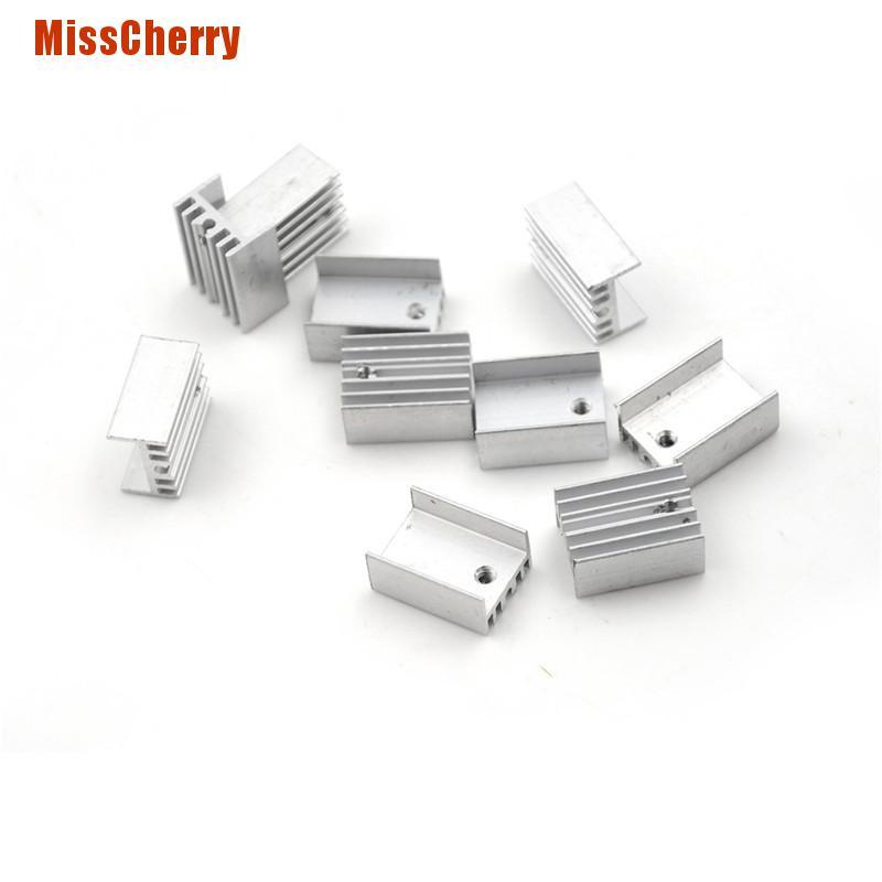 Set 10 Phụ Kiện Tản Nhiệt Bằng Nhôm Cho To-220 Transistor 20x15 X 10mm 0 0 0 0 0 0 0