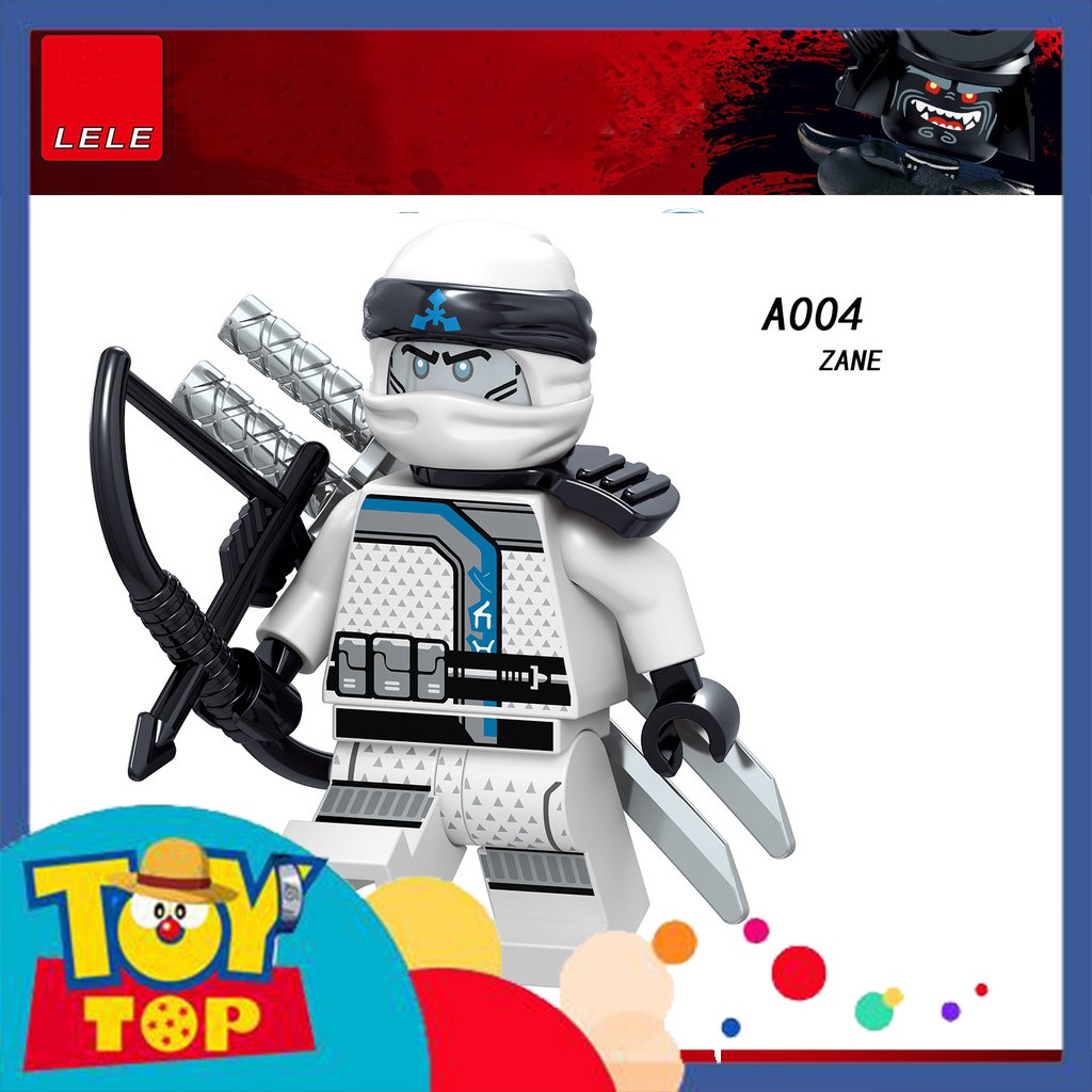 Đồ chơi lắp ráp mini ninja các mẫu Harumi Samurai X Lya Lloyd Jay Kai Zane Cole xếp hình Lele A001 - A008