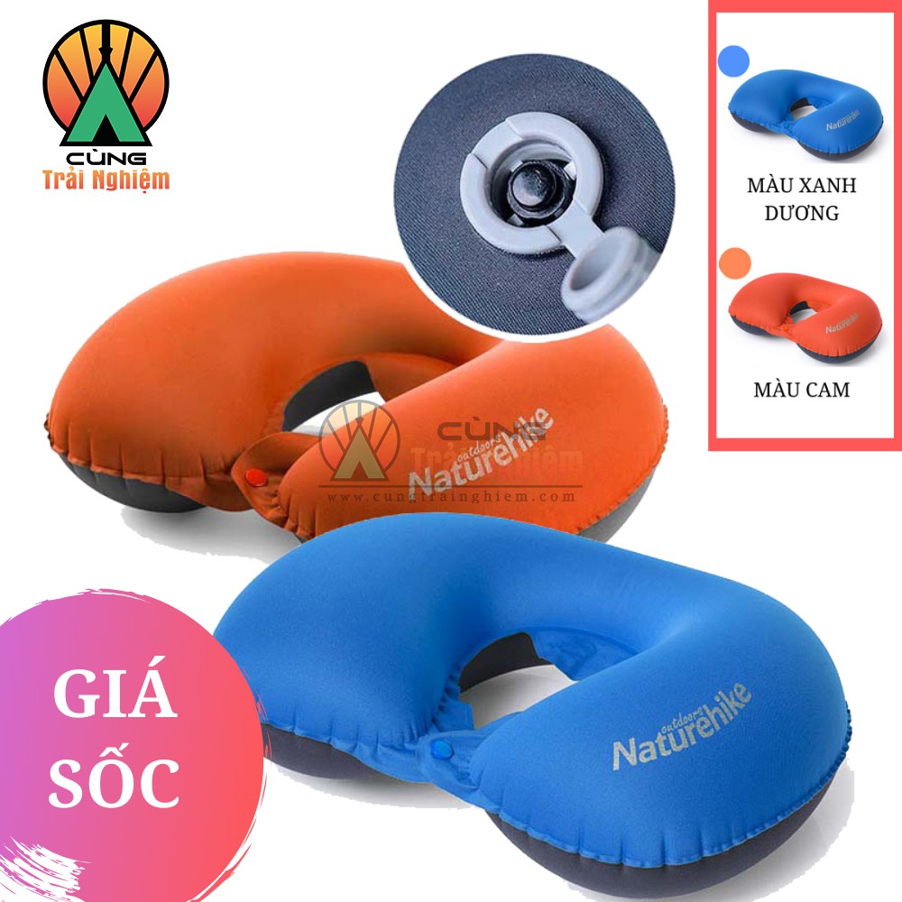 [CHÍNH HÃNG] Gối Hơi Kê Cổ Chữ U cho Văn Phòng Du Lịch Đi Tàu Xe Máy Bay NatureHike NH17T013-U