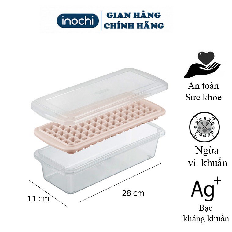 Khay Đá Có Kèm Hộp Đựng Và Nắp Khử Mùi, Khuôn Làm Đá Tủ Lạnh Đủ Loại Kari Inochi