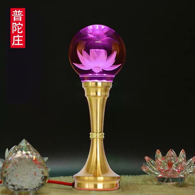 CÂY ĐÈN LED HOA SEN THÂN ĐẾ HỢP KIM | BigBuy360 - bigbuy360.vn