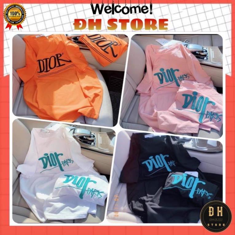 Áo Phông Áo Thun Nam Nữ Thêu Chữ, Fom Rộng Giấu Quần Hàng Quảng Châu Cao Cấp .