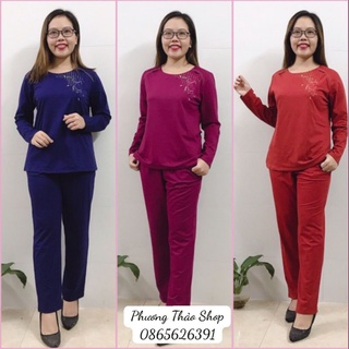 Bộ coton dài tay cho mẹ
