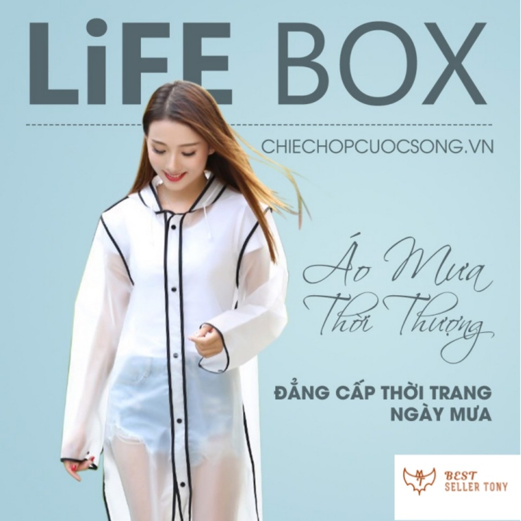 Áo mưa trong suốt Korean thời trang cao cấp - Best Seller Tony