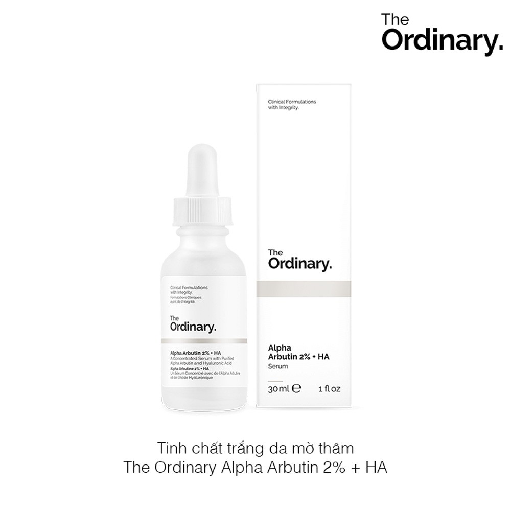 Tinh Chất dưỡng trắng da Alpha Arbutin 2% + HA - The Ordinary