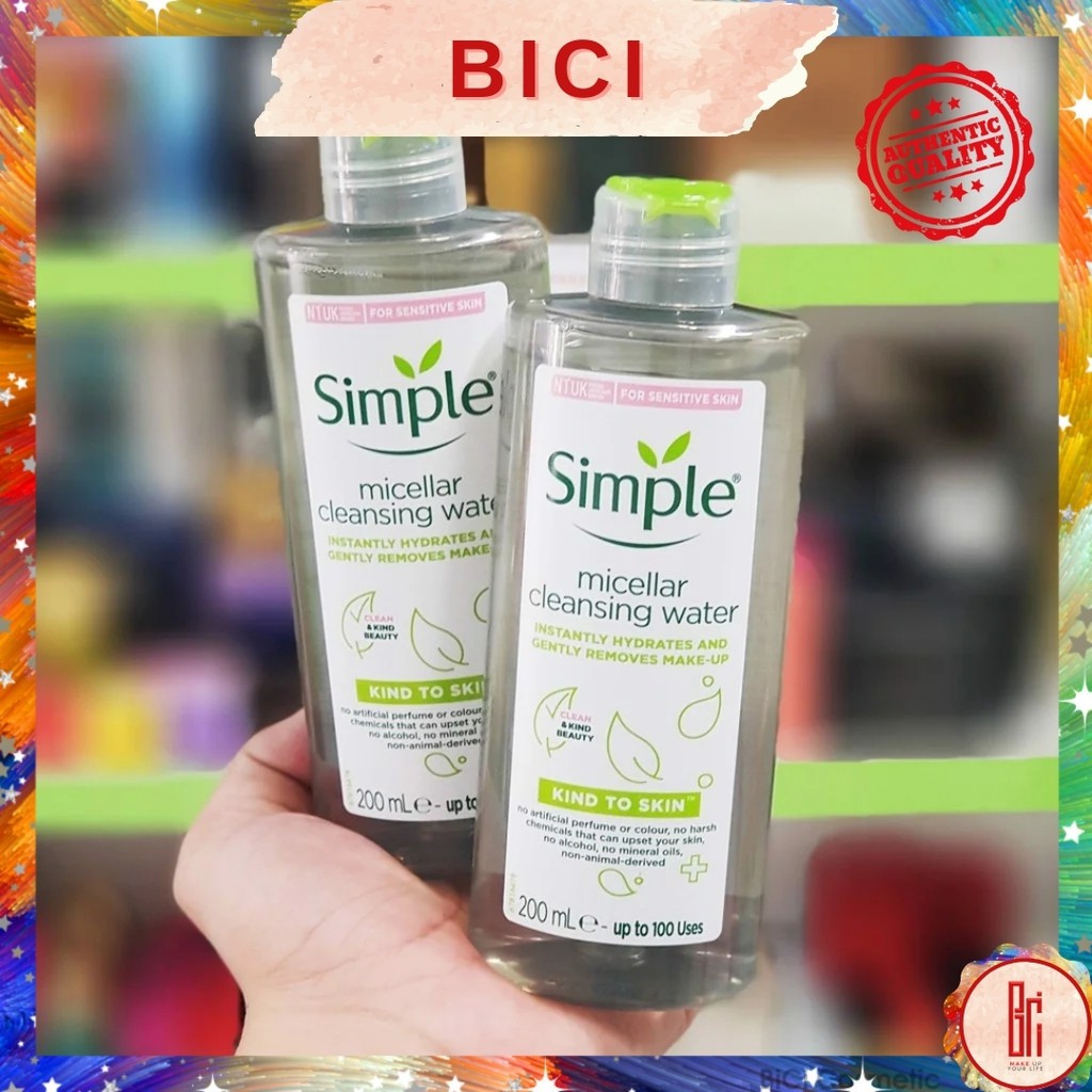 Nước tẩy trang Simple Kind to Skin Micellar Cleansing Water (200ml)