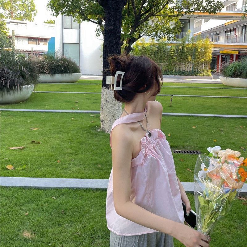 Áo hai dây dáng rộng thời trang mùa hè quyến rũ cho nữ