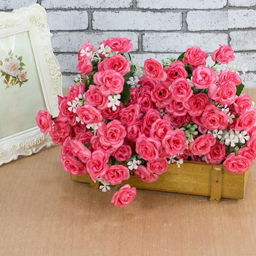 Bó hoa hồng giả 15 đầu bông xinh xắn