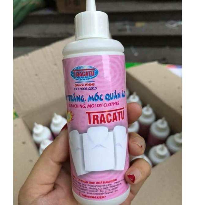 Combo 2 chai Thuốc tẩy mốc Tracatu quần áo, chăn ga gối, vải, giày 120ml