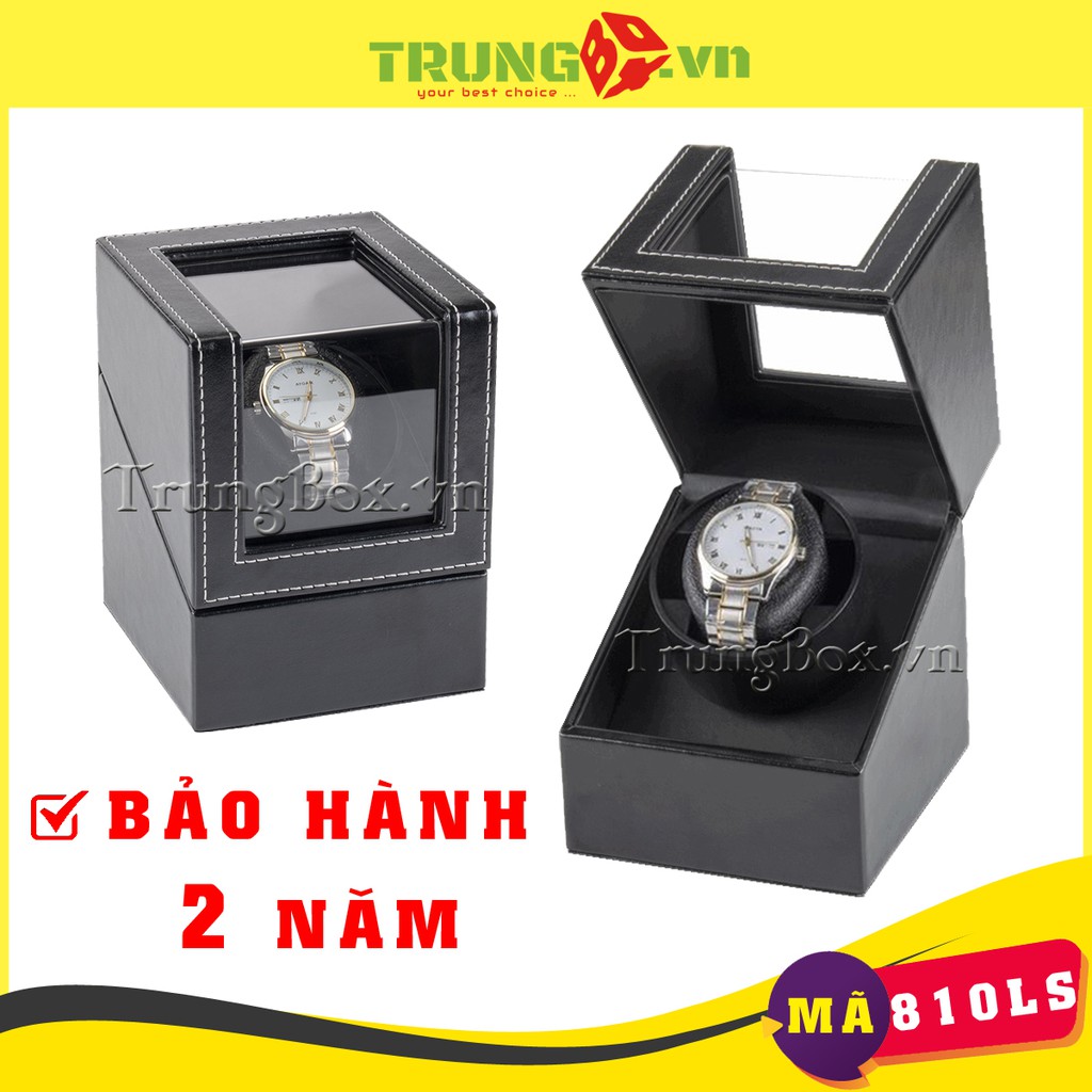 Hộp Xoay Đồng Hồ Cơ 1 Xoay Vỏ Da Cao Cấp - Mã 810LS | SAIKE chính hãng