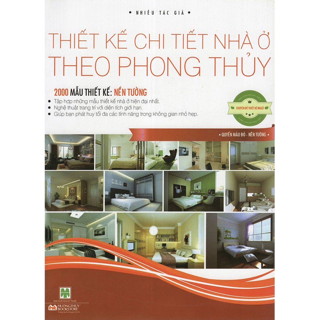 Sách - Thiết kế chi tiết nhà ở theo phong thủy - Quyển màu đỏ - Nền tường | BigBuy360 - bigbuy360.vn