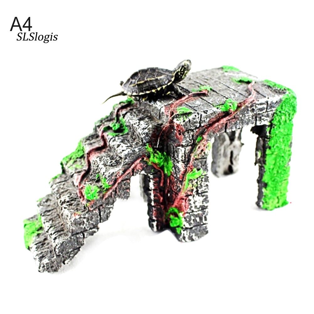 Mô Hình Hòn Đảo Bằng Nhựa Resin Dùng Trang Trí Bể Nuôi Rùa / Bò Sát