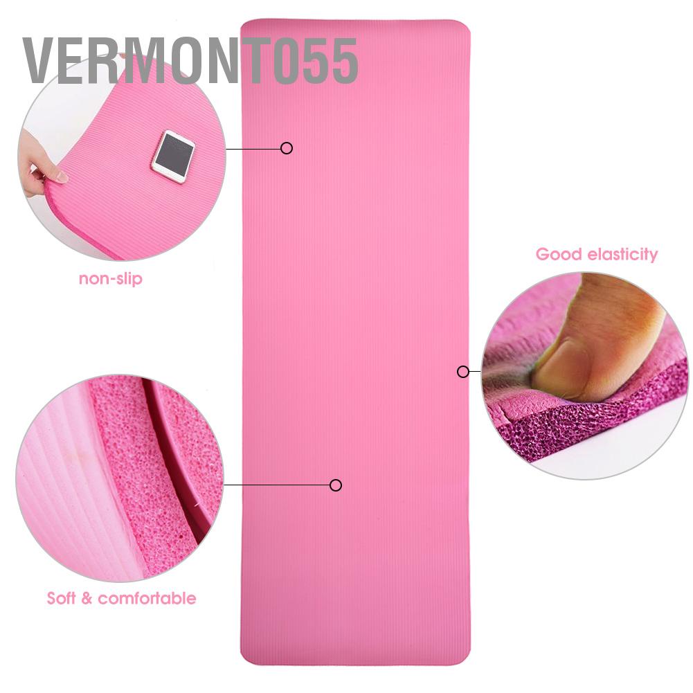 Có thể bán buôn Kéo dài Đệm Yoga NBR Rộng Không Trượt Thảm tập thể dục đa chức năng thao 183 x 61 1cm Vermont055 Hàng giao ngay