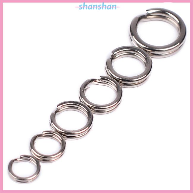 Set 100 vòng tròn Inox tháo nhanh mồi chuyên dụng câu cá