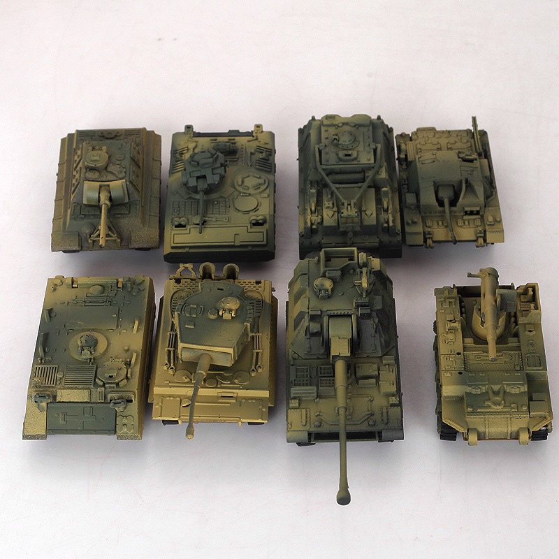 Mô hình xe tăng quân sự M1A2, T72M1, Leopard 2A5, T-55A, Type 98, Mô hình xe tank nhựa lắp ráp 4D tỷ lệ 1: 72