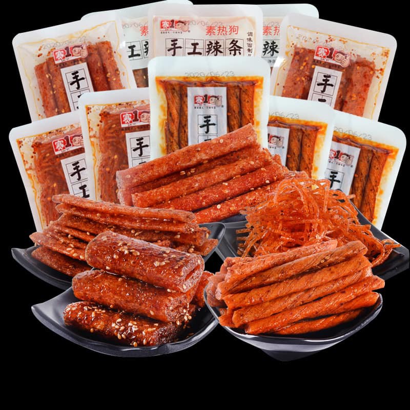 Tổng hợp 5 loại thanh cay tăm cay - đồ ăn vặt trung quốc - tvcfood
