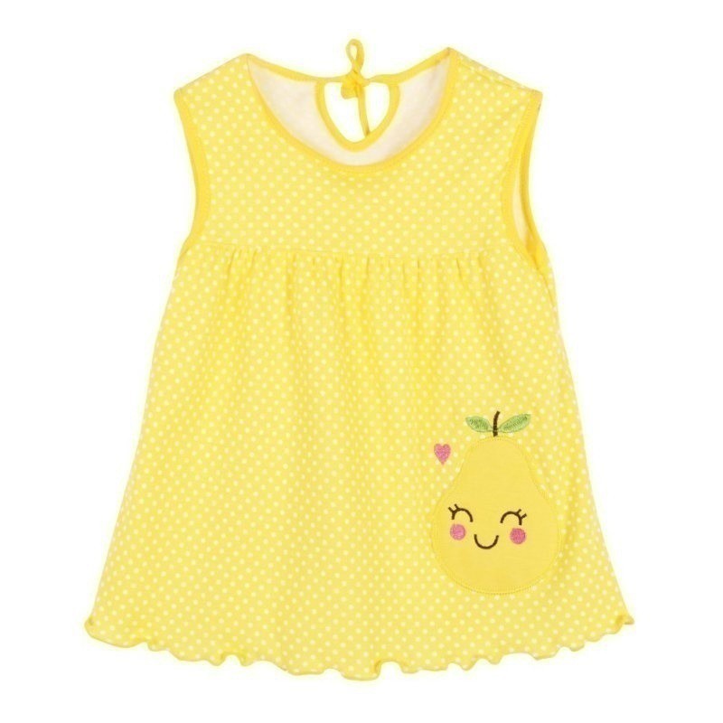 Đầm cotton không tay nhiều họa tiết xinh xắn cho bé gái