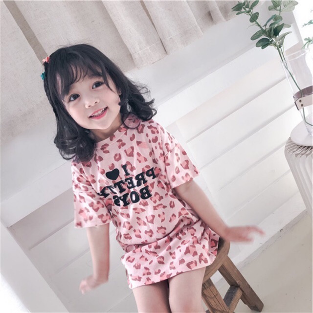 VÁY XUÔNG PRETTY BÁO HỒNG CUTE BÉ GÁI