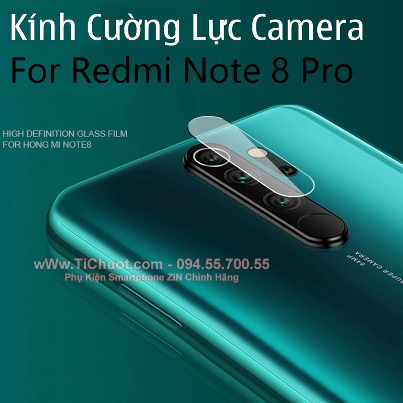 Kính Cường Lực chống trầy Camera Xiaomi Redmi Note 8 Pro