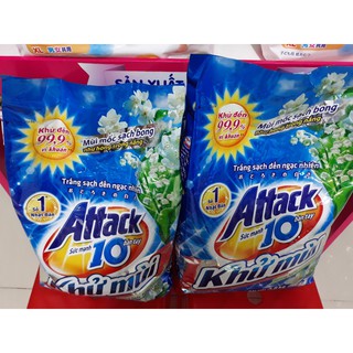 Bột giặt Attack Khử Mùi Hương Ngày Sảng Khoái 3.8kg