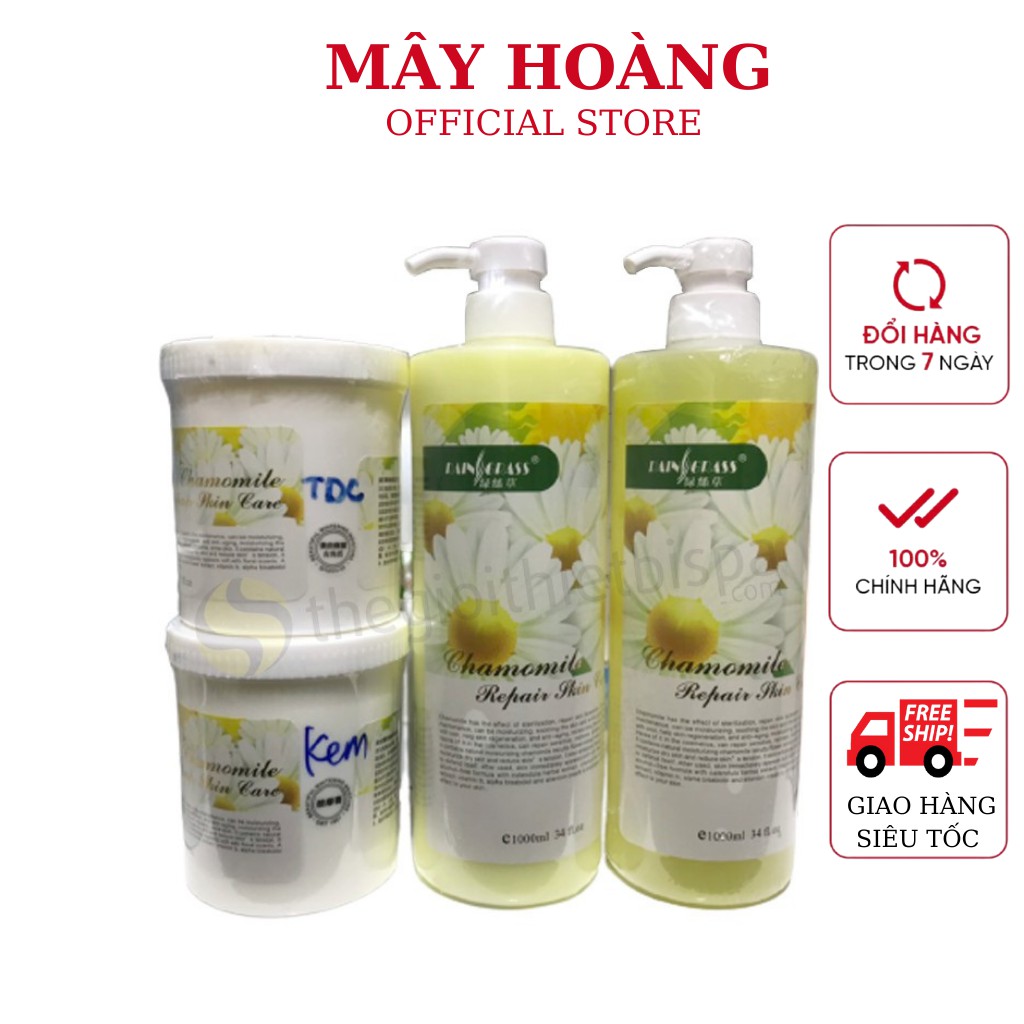 Bộ chăm sóc da hoa cúc chuyên dùng cho spa ( hàng chuẩn)