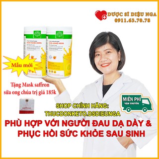 Liệu trình 2 hộp sữa nghệ hera 500g - hết đau dạ dày, giúp lợi sữa cho con bú-tặng 1 hộp mask saffron 185k