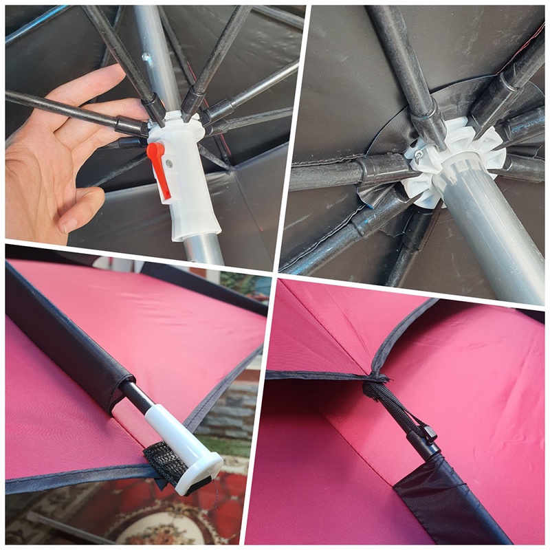 Ô Dù Câu Cá Dã Ngoại Kim Long 2 Tầng Thước 2m2- 2m4 Bền Bỉ Cao Cấp